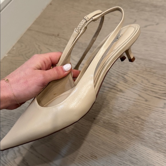 Zara Cream Slingback Heels - Picture 5 of 5